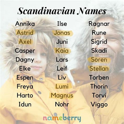 scandinavische namen vrouw|Scandinavian Names for Girls